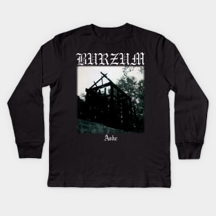 Burzum Aske | Black Metal Kids Long Sleeve T-Shirt